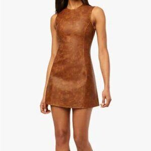 Weworewhat Muscle Tank Faux Leather Minidress